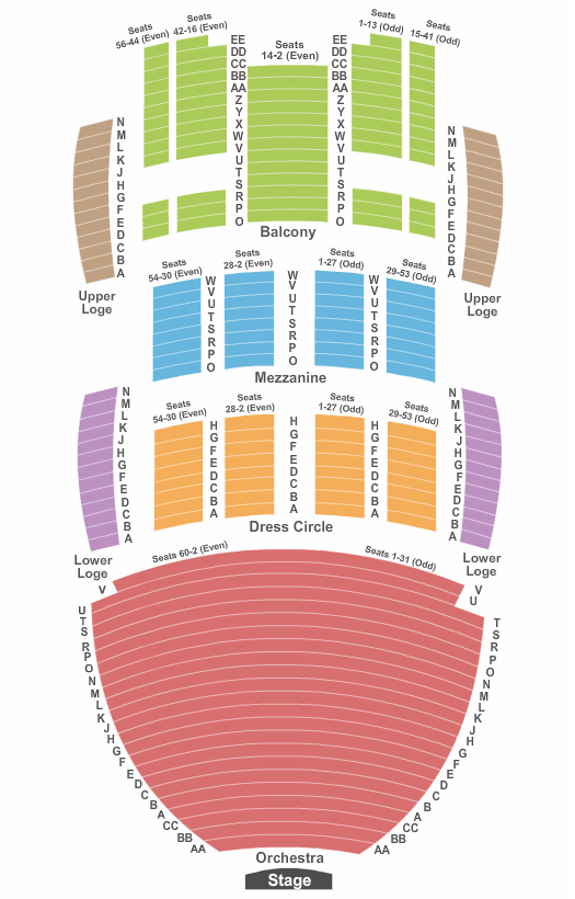 San Diego Civic Theatre The Outsiders Seating Chart